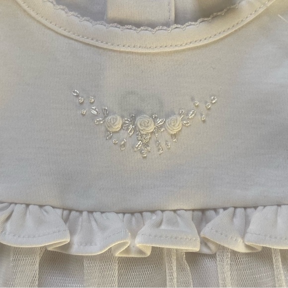 Kissy Kissy Dress Size 3 6 Months NWT New Pima christening wedding embroidered - Picture 3 of 16